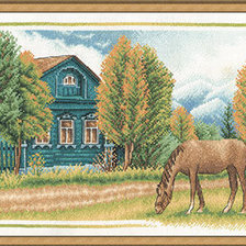 Схема вышивки «деревенский»