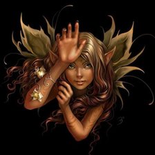 Схема вышивки «нимфа»