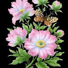 Схема вышивки «цветы»