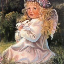 Схема вышивки «Рядом с зайкой»