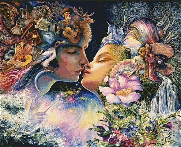 поцелуй - хаед, фэнтази - оригинал