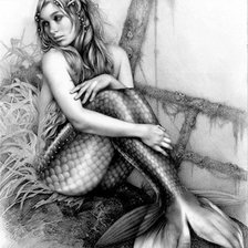 Схема вышивки «русалка»