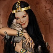 Схема вышивки «девушка египта»