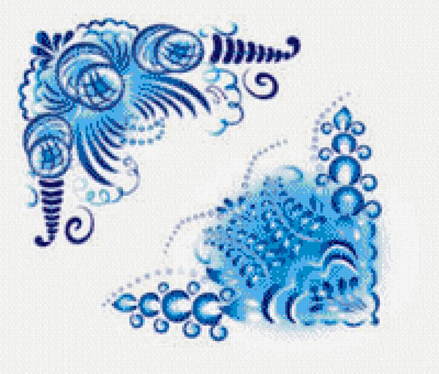 Уголок для скатерти - узор, скатерть - предпросмотр