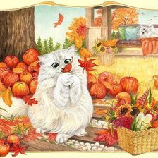 Схема вышивки «осень настала»