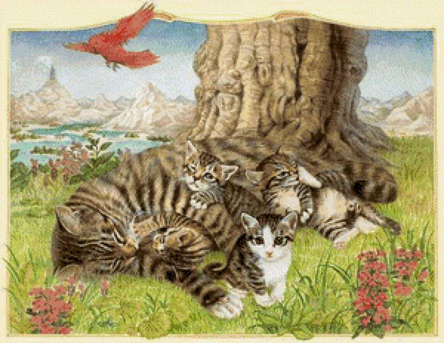 семейство - котики - предпросмотр