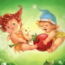 Схема вышивки «малыши»