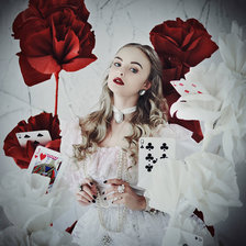 Схема вышивки «белая королева»