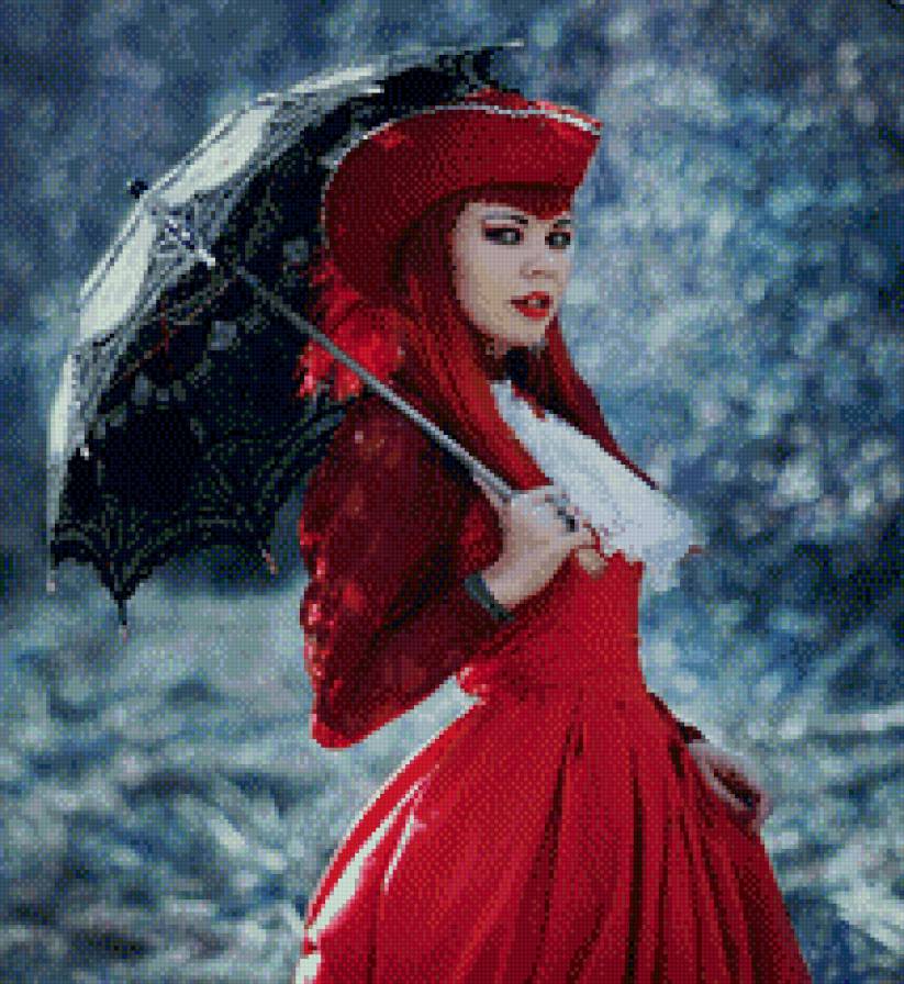 мадам Рэд - красный, девушка - предпросмотр