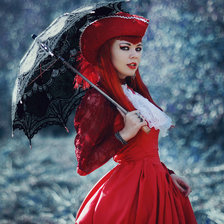 Схема вышивки «мадам Рэд»