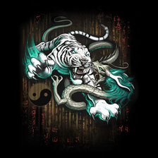 Схема вышивки «инь и ян»