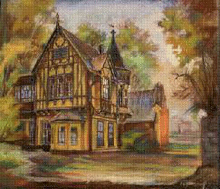 №556918 - деревня, дома, пейзаж, архитектура - предпросмотр