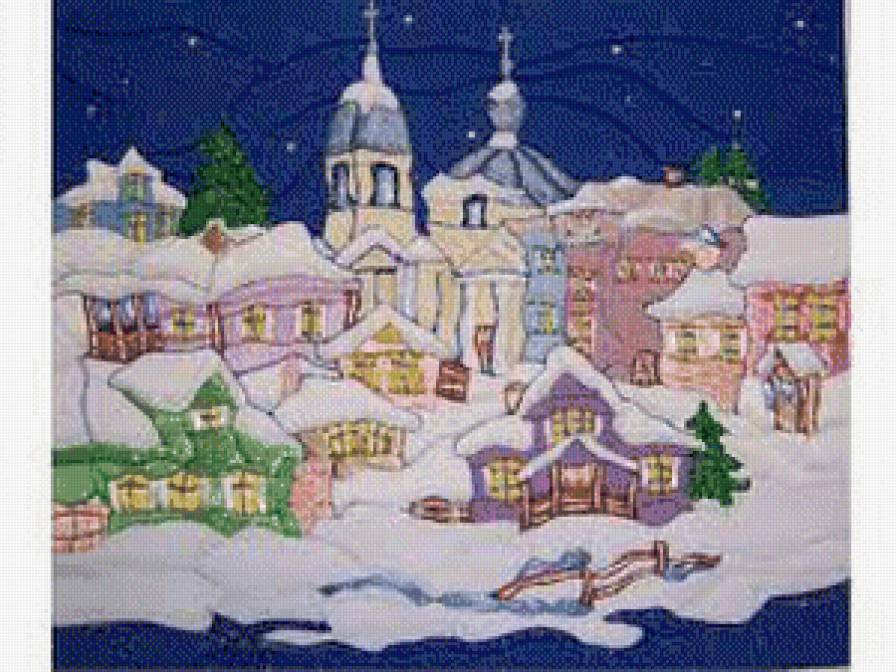 №556999 - дома, город, архитектура, зима - предпросмотр