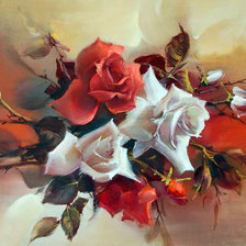 Схема вышивки «roze»