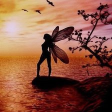 Схема вышивки «фея заката»