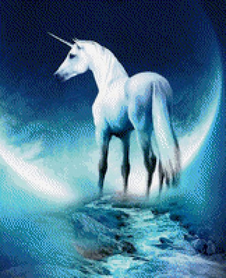 лунный единорог - единорог - предпросмотр