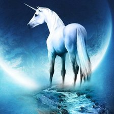 Схема вышивки «лунный единорог»