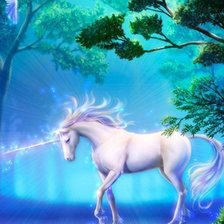 Схема вышивки «единорог»