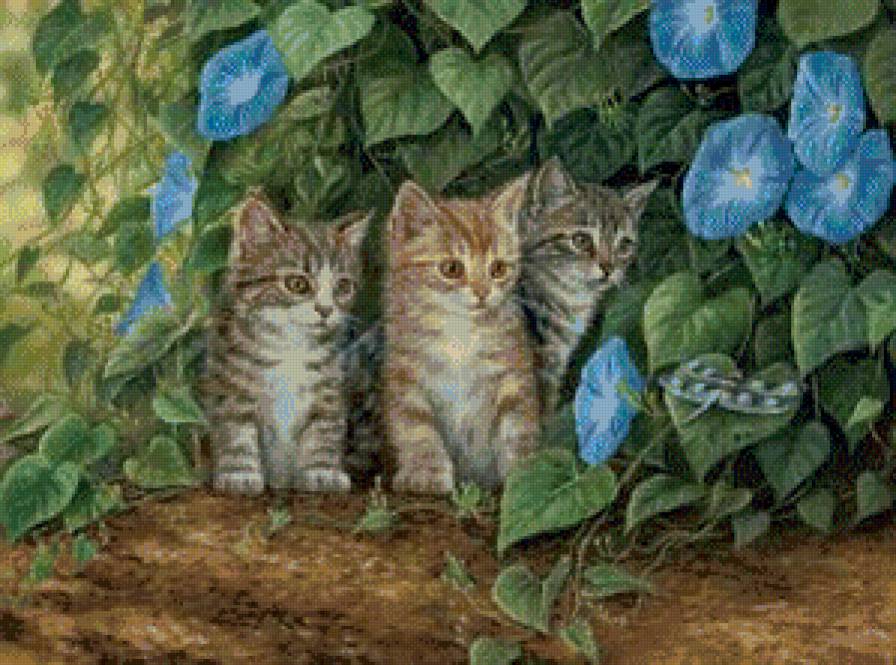 котята - картина кошки - предпросмотр