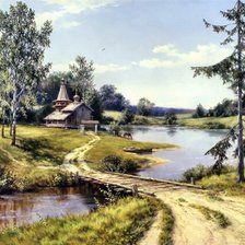 Схема вышивки «Пейзаж»