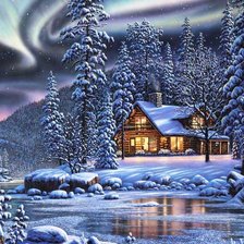 Схема вышивки «Зима»