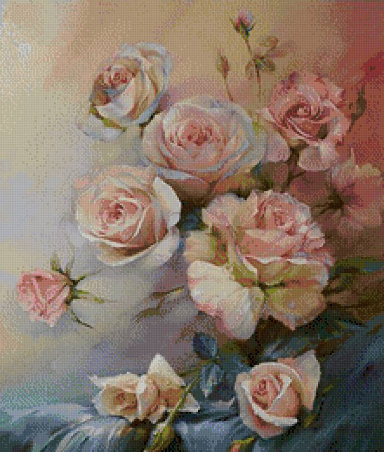 Букет роз - роза, букет, розы, цветы - предпросмотр