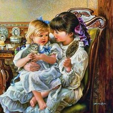 Схема вышивки «Дети»