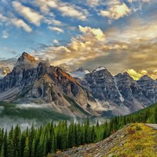 Схема вышивки «Канада - долина десяти пиков»