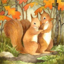 Схема вышивки «осенний вальс»