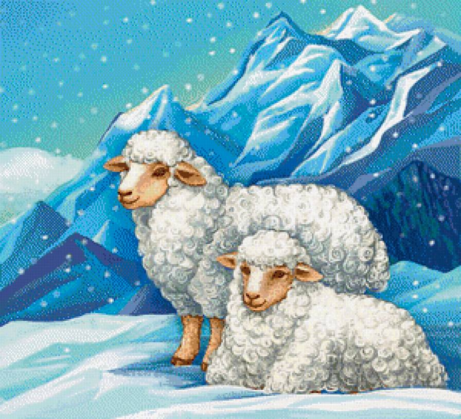 Овечки - овцы, горы, животные - предпросмотр