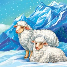 Схема вышивки «Овечки»