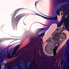 Схема вышивки «девочка луна»