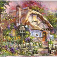 Схема вышивки «Сказочный домик»