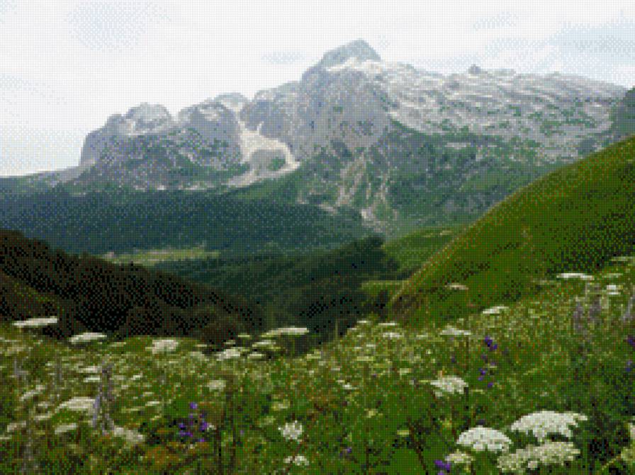 Весенние горы - пейзаж, горы, весна - предпросмотр