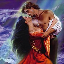 Схема вышивки «Влюбленные»