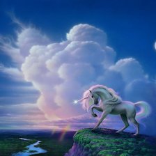 Схема вышивки «единорог»