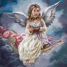 Схема вышивки «ангел»