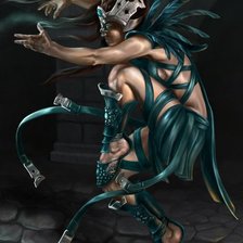 Схема вышивки «шаман»