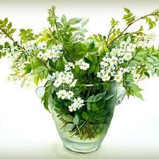 Схема вышивки «букет в вазе»