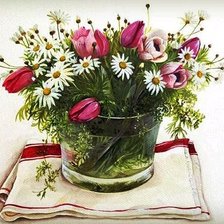 Схема вышивки «полевые цветы»