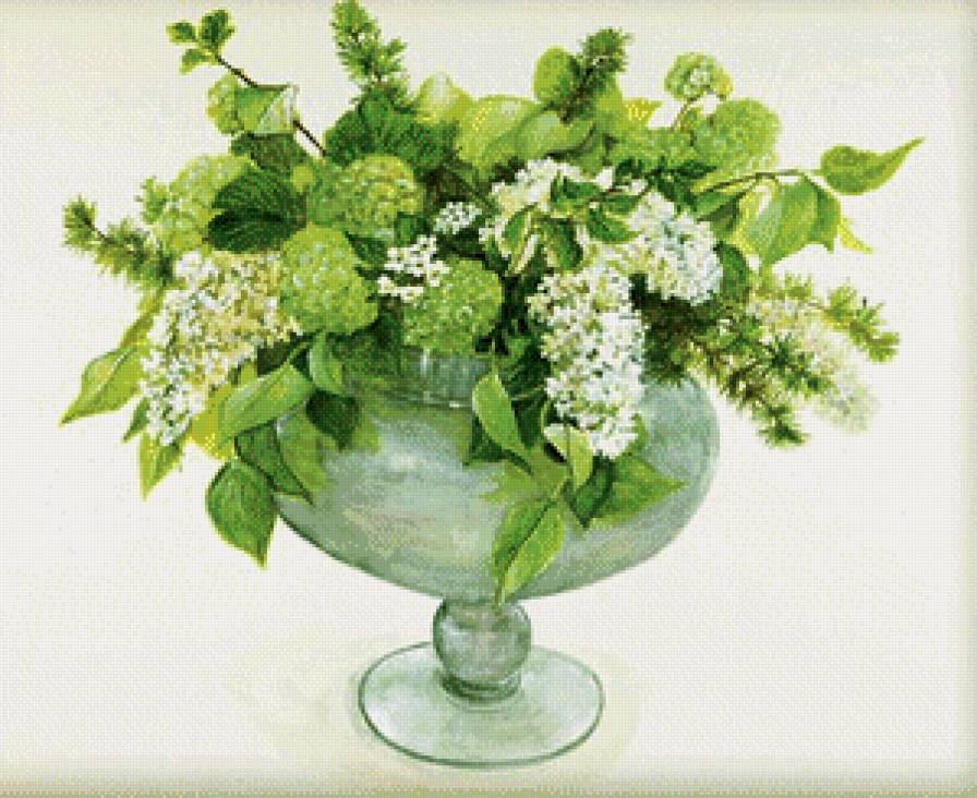 букет в вазе - букет, цветы, ваза - предпросмотр