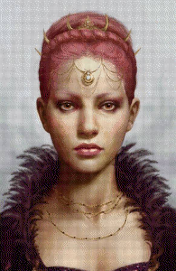 №558920 - корона, девушка, портрет - предпросмотр