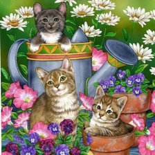 Схема вышивки «помощники»