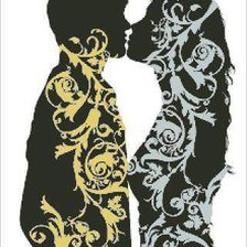 Схема вышивки «Поцелуй»