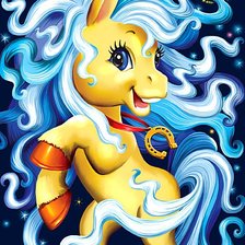 Схема вышивки «Лошадка с подковой»