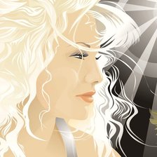 Схема вышивки «Красивая блондинка»