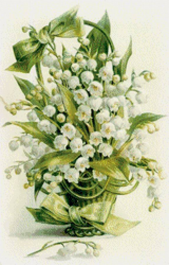 ландыши - цветы, ландыши, букет - предпросмотр