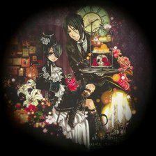 Схема вышивки «Сиэль и Себастьян»