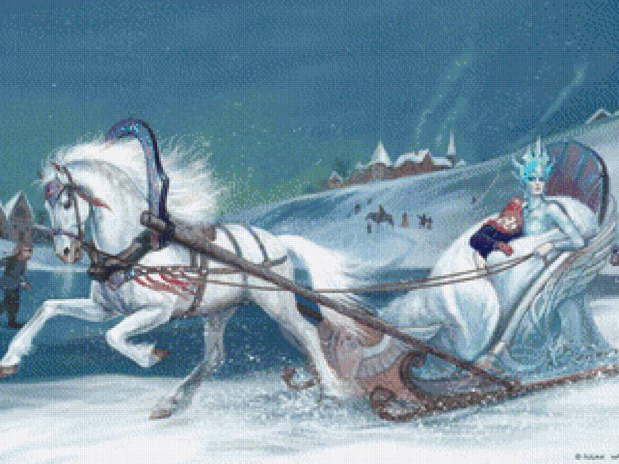 Снежная королева - зима, пейзаж, природа - предпросмотр