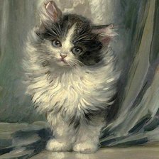 Схема вышивки «Котенок»